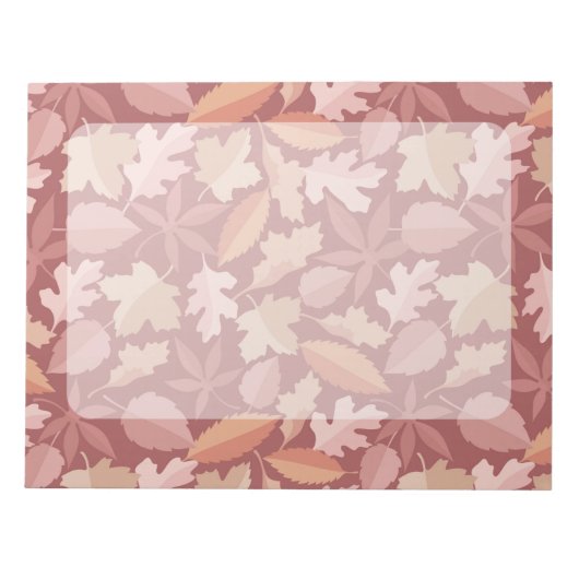 Marsala-bladpatroon Notitieblok (Voorkant)