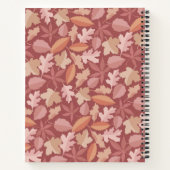 Marsala-bladpatroon Notitieboek (Achterkant)