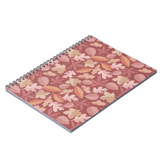 Marsala-bladpatroon Notitieboek (Linkerzijde)