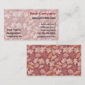 Marsala-bladpatroon Visitekaartje (Voorkant / Achterkant)