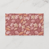 Marsala-bladpatroon Visitekaartje (Achterkant)