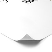 Marsala bloemensign voor bruidsshower welkomst the poster (Hoek)