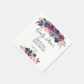 Marsala Blush Pink Navy Peonies Vrijgezellenfeest Servet (Hoek)