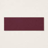 Marsala Bourgogne Bloemenbruiloft Website Kaarten Mini Visitekaartjes (Achterkant)