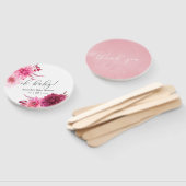 Marsala - Bourgogne en Blush Autumn Baby shower Handwaaier (Niet-gemonteerd)