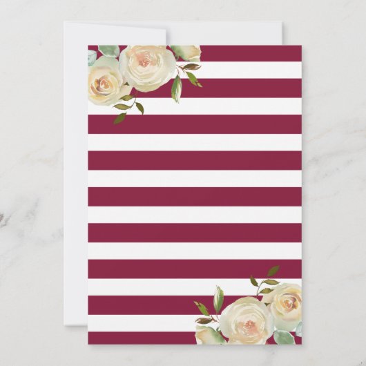 Marsala Bourgondië Herfst Baby shower Genderneutra Kaart (Achterkant)