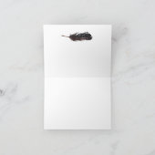 Marsala, Bourgondië, rood, witte rozen Boho dank u Bedankkaart (Binnen)