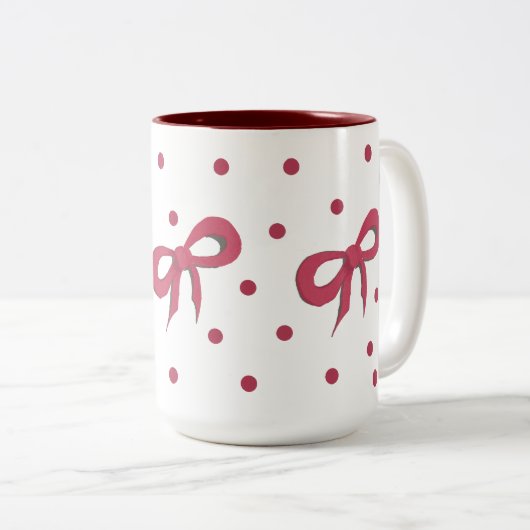 Marsala bowtie mok (Voorkant rechts)