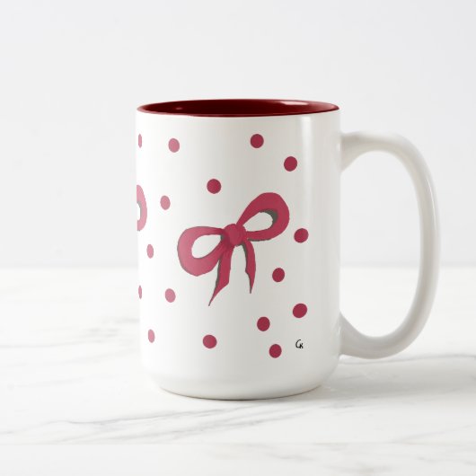 Marsala bowtie mok (Rechts)