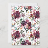 Marsala Bridal Shower Kaart (Achterkant)