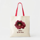Marsala Burgundy Floral Moeder van de Bride Cute Tote Bag (Voorkant)