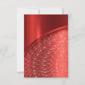 Marsala Burgundy Glitter Vrijgezellenfeest Birthda Kaart (Achterkant)