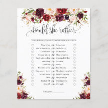 Marsala burugndy gold floral wil ze liever spelen