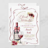 Marsala Cloud Bachelorette Weekendschema Kaart (Voorkant / Achterkant)