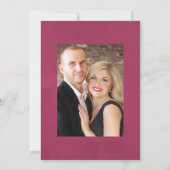 Marsala en Blush Floral Wedding Photo Save The Date (Achterkant)
