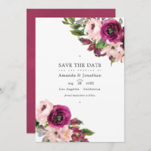 Marsala en Blush Floral Wedding Photo