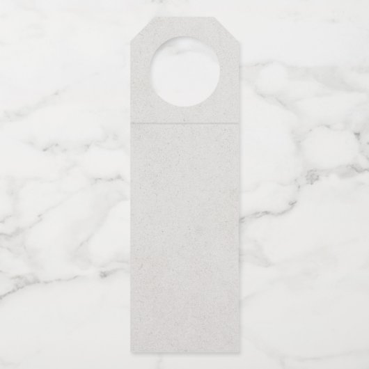 Marsala en Floral-Merry-kerstwijn Flessenhanger (Achterkant)