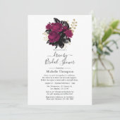 Marsala en Gold Floral Virtual Drive met douche Kaart (Staand voorkant)