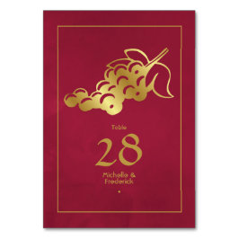 Marsala en goud wijnproeverij kaart