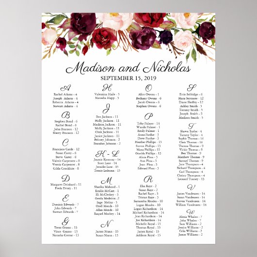 Marsala en roze kalkzandsteen poster (Voorkant)