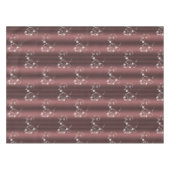 Marsala en White Swirls Kerstmis Tafelkleed (Voorkant (Horizontaal))