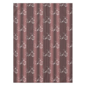 Marsala en White Swirls Kerstmis Tafelkleed (Voorkant)