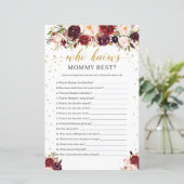 Marsala floral boho die het beste van mama kent (Staand voorkant)