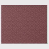 Marsala Floral Damask Wrapping Paper Cadeaupapier (Vlak)