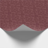 Marsala Floral Damask Wrapping Paper Cadeaupapier (Hoek)