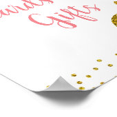 Marsala Floral Pumpkin Cards en Gifts Poster (Hoek)