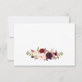 Marsala Floral Wedding Bedankt 2-Side3 (Achterkant)