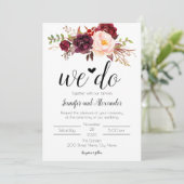 Marsala Flowers Wedding (Staand voorkant)