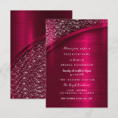 Marsala Glitter Vrijgezellenfeest Birthday Sweet 1 Kaart (Voorkant / Achterkant)