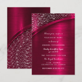 Marsala Glitter Vrijgezellenfeest Birthday Sweet 1 Kaart