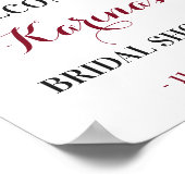 Marsala herfst bruidsfeest welkomstbord decoratie (Hoek)