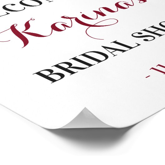 Marsala herfst bruidsfeest welkomstbord decoratie (Hoek)