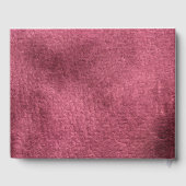 Marsala liefde moderne eenvoudige bruiloft gastenb gastenboek (Achterkant)