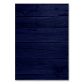 Marsala & Navy Bloemen Trouwplaats Kaart (Achterkant)