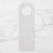 Marsala Navy Floral Shabby Chic Wedding Wine Flessenhanger (Achterkant)