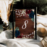 Marsala & Navy Flowers Rustic Wood 8 Tabelnummers Kaart<br><div class="desc">*** Voer in de zoekopdracht in de winkel H005 in om alle overeenkomende objecten *** te zoeken of bezoek ons Collectie Bourgogne & Navy Blue Flowers. *** Dit ontwerp van hoge kwaliteit is eenvoudig aan te passen aan uw trouwkleuren, -stijlen en -thema. Voor verdere aanpassing, te klikken gelieve de "Edit...</div>