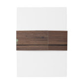 Marsala & Navy Flowers Rustic Wood Wedding Uitnodigingen Wikkel (Achterkant Voorbeeld)