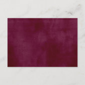 Marsala Oranje Botanische Tuin Reception Kaart (Achterkant)