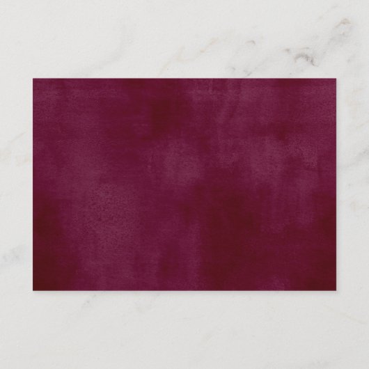 Marsala Oranje Botanische Tuin Reception Kaart (Achterkant)