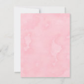 Marsala Pink schilderde pony Bridesmaids Luncheon Kaart (Achterkant)