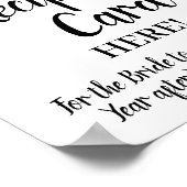 Marsala Place Recipe Kaart Vrijgezellenfeest Sign Poster (Hoek)