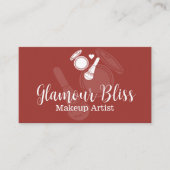 Marsala Plain Hedendaagse Makup Artiest Visitekaartje (Voorkant)