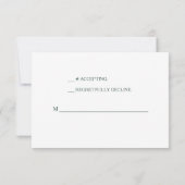 Marsala Red Floral Wedding RSVP Kaartje (Achterkant)