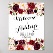 Marsala roodroos poster (Voorkant)