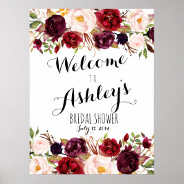 Marsala roodroos poster