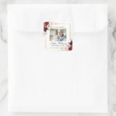 Marsala Roos Memorial Begrafenisplein Sticker (Tas)